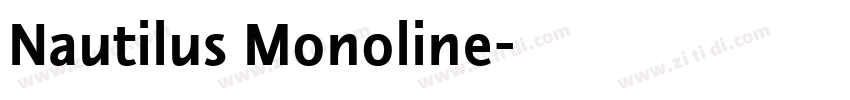 Nautilus Monoline字体转换